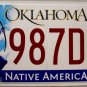 2014 Oklahoma License Plate (987DPB)