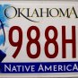 2015 Oklahoma License Plate (988HPR)