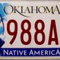 2015 Oklahoma License Plate (988AFH)