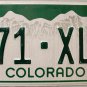 2012 Colorado License Plate (271-XLE)