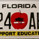 2009 Florida Support Education License Plate (424 AHC)