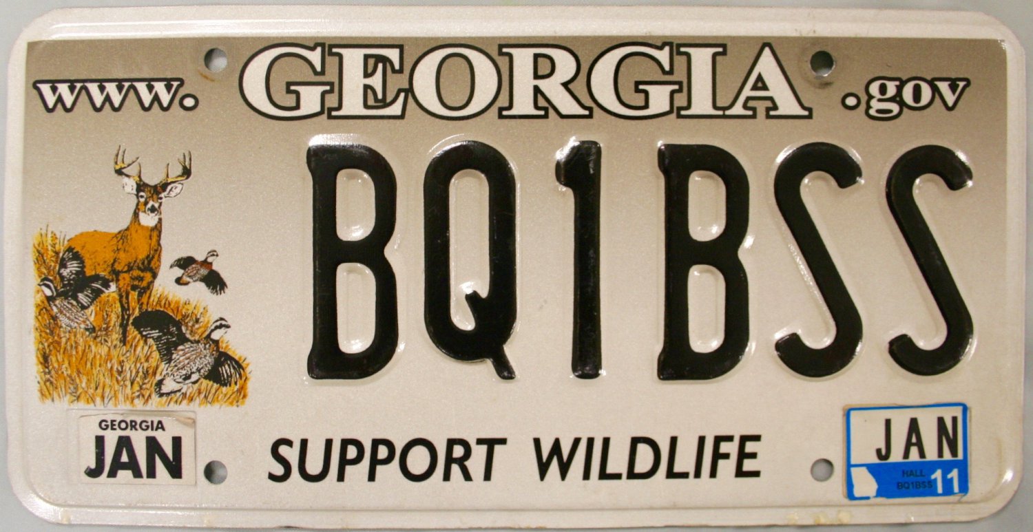 2011 Support Wildlife License Plate (BQ1BSS)
