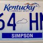2014 Kentucky License Plate (264 HMP)