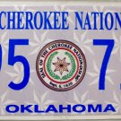 2011 Oklahoma Cherokee Nation License Plate (495 71C)