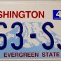 2005 Washington License Plate (363-SJE)