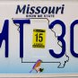 2015 Missouri License Plate (7MT 309)