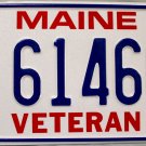 2011 Maine Veteran License Plate (V 61460)
