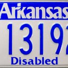2015 Arkansas Disabled License Plate (131927)