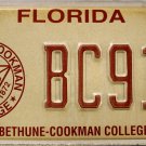 2010 Florida: Bethune-Cookman College License Plate (BC91Z)