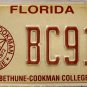 2010 Florida: Bethune-Cookman College License Plate (BC91Z)