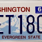 2012 Washington License Plate (AET1809)