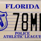 2000 Florida Police Athletic League License Plate (78MNL)