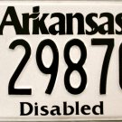 2014 Arkansas Disabled License Plate (298706)