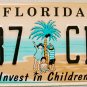 1998 Florida Invest In Children License Plate (137 CBM)
