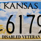 2005 Kansas Disabled Veteran License Plate (61791)