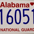 2006 Alabama National Guard License Plate (16051)