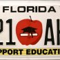 2010 Florida Support Education License Plate (521 AHE)