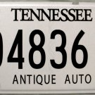 2001 Tennessee Antique Auto License Plate (04836AA)