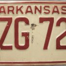 1974 Arkansas License Plate (BZG 728)