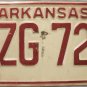 1974 Arkansas License Plate (BZG 728)