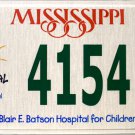 2008 Mississippi Children's Hospital License Plate (4154 CH)