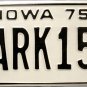 1975 Iowa License Plate (10ARK151)