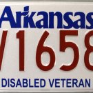 2015 Arkansas Disabled Veteran License Plate (DV16588)