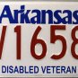 2015 Arkansas Disabled Veteran License Plate (DV16588)