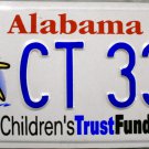 2003 Alabama Children's Trust Fund License Plate (CT 33S)