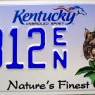 2014 Kentucky Nature's Finest Lynx License Plate (1812 EN)