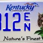2014 Kentucky Nature's Finest Lynx License Plate (1812 EN)