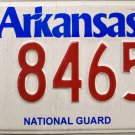 2013 Arkansas National Guard License Plate (8465)