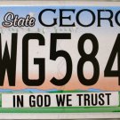 2015 Georgia In God We Trust License Plate (PWG5849)