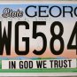2015 Georgia In God We Trust License Plate (PWG5849)