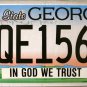 2015 Georgia In God We Trust License Plate (PQE1560)