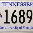 2013 Tennessee: University of Memphis License Plate (1689 TG)