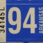 Arkansas: Passenger Plate Year Sticker (1994)