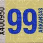 Arkansas: Passenger Plate Year Sticker (1999)