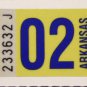 Arkansas: Passenger Plate Year Sticker (2002)
