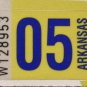 Arkansas: Passenger Plate Year Sticker (2005)