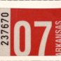 Arkansas: Passenger Plate Year Sticker (2007)