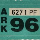 Arkansas: Trailer Plate Year Sticker (1996)