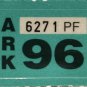 Arkansas: Trailer Plate Year Sticker (1996)