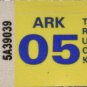 Arkansas: Truck Plate Year Sticker (2005)