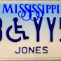 1998 Mississippi Disabled "Wheelchair" License Plate (DB YY56)