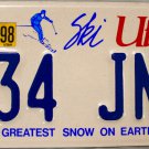1998 Utah License Plate (334 JNG)