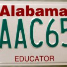 1998 Alabama Educator License Plate (AAC657)