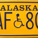 1993 Alaska Disabled Wheelchair License Plate (HAF 803)