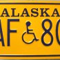 1993 Alaska Disabled Wheelchair License Plate (HAF 803)
