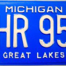 1999 Michigan License Plate (QHR 957)